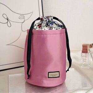 Gucci Beauty Floral Large Drawstring Bag